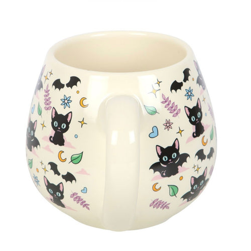 Cute and Creepy Cats Large Rounded Mug in Gift Box