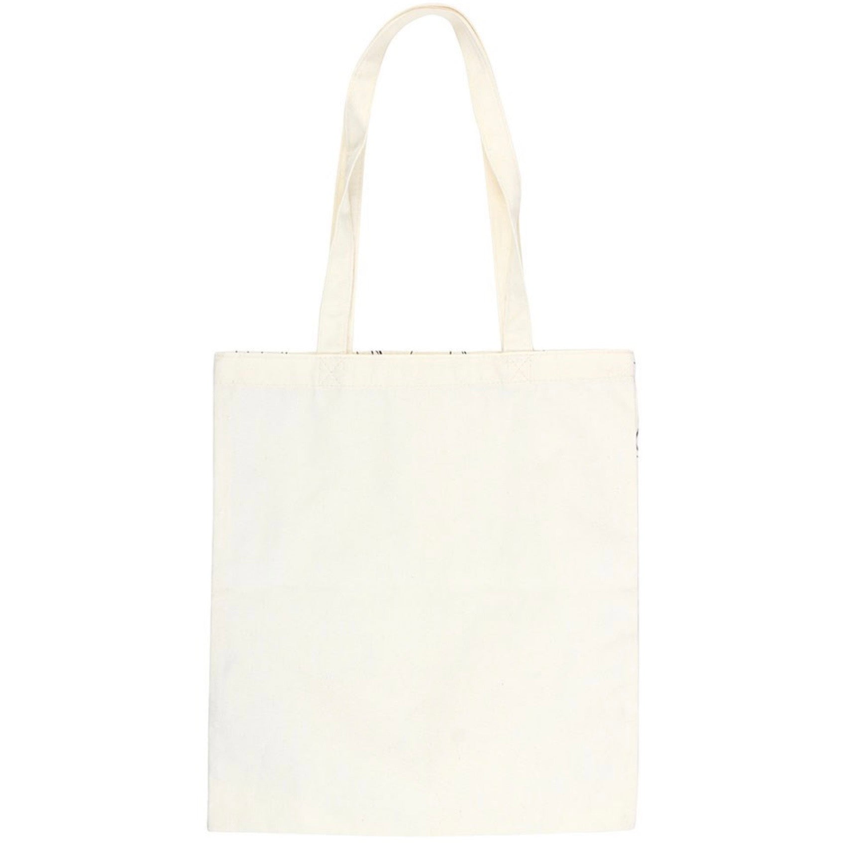 White Cat Print PolyCotton Tote Shopping Bag