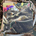 Alex Clark Classic Square Cat Card Any Occasion - Sound Asleep