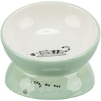 Trixie Elevated Ceramic Cat Food Water Bowl “I Love my Cat” Design