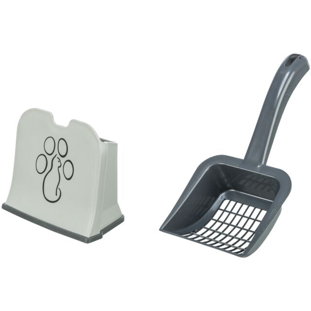 Trixie Sturdy Easy Store Cat Litter Scoop in Holder