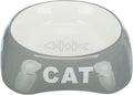 Trixie Cat Food Water Ceramic Bowl - Fishbone & Cat Design, 3 Colours