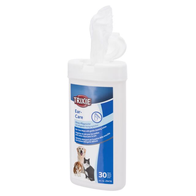 Trixie Aloe Vera Pet Ear Care Gentle Wipes, Pack 30