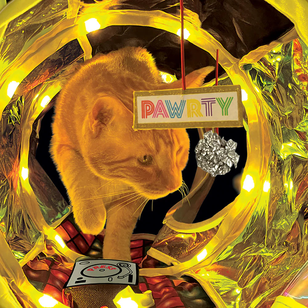 Inside view of the KONG Rave Cave Disco Tunnel showing crinkle floor and hanging disco ball
