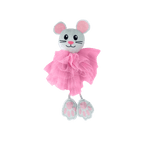 KONG Flingaroo Tutu Cute ballerina mouse catnip toy with pink tulle tutu and dangling paws
