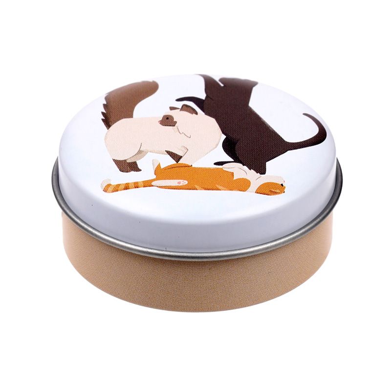 Feline Fine Cats Lip Balm in Tin 4 Yummy Flavours