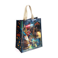 Front view of Lisa Parker Witchwood Express reusable shopping bag featuring mystical cats and steam train