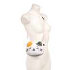 Adoramals Lola the Cat plush bag worn crossbody on mannequin