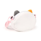 Back view of Adoramals Lola the Cat plush shoulder bag