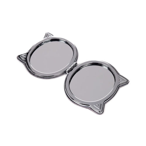 Beans & Co Cat Face Leatherette Compact Mirror - 3 Designs
