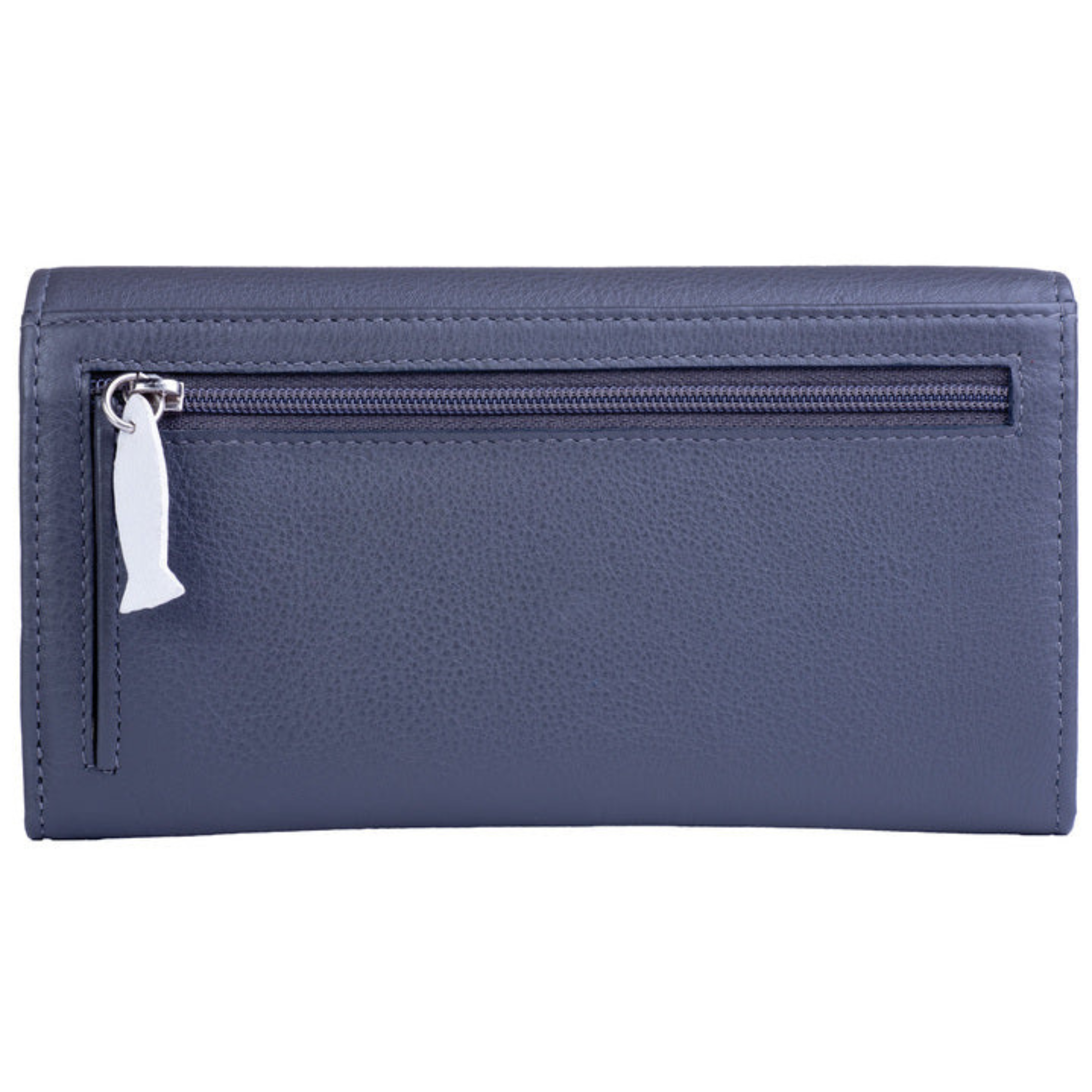 Back of Mala Leather Midnight Cats Matinee Purse