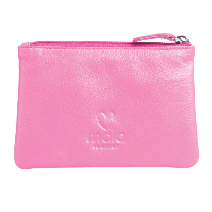 Mala Leather pinky cat coin purse reverse