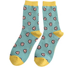 Socks Miss Sparrow Ladies' Bamboo Socks – Jelly Bean Paws Duck Egg