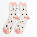 Socks Miss Sparrow Ladies' Bamboo Socks – Paws & Stripes Silver
