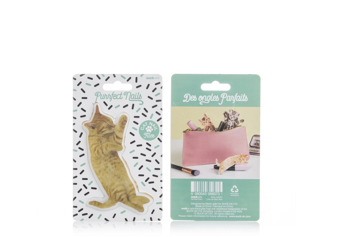 Nail Files Purrfect Nails Cat Shaped Double Sided Nail File
