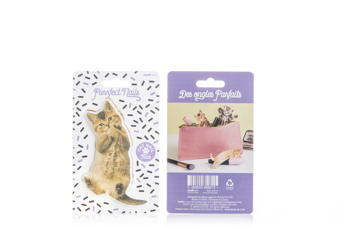 Nail Files Purrfect Nails Cat Shaped Double Sided Nail File
