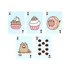 Spade suit Pusheen playing cards featuring cute cupcake, doughnut and sweet treat illustrations with Pusheen.