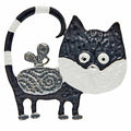 Equilibrium Silver Plated Quirky Cat Magnetic Brooch