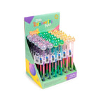 Rainbow Ink Cat Head Topper Pens display showing pink, blue and lilac designs