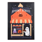 Spooky Street Halloween advent calendar with 12 numbered doors hiding miniature resin haunted village surprises