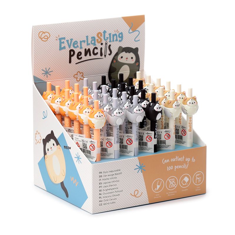 Cute Cat Amazing Everlasting Pencil - 4 Colour Options