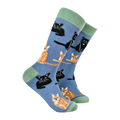 Socktopus Ladies Cat Lover Socks – Denim Blue