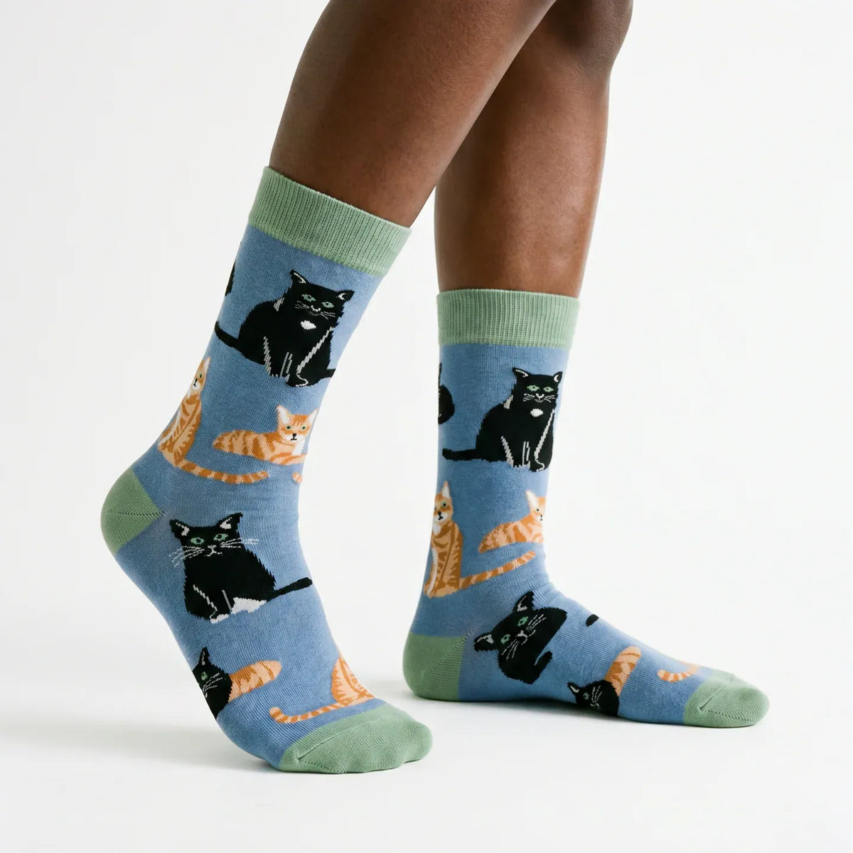 Socktopus Ladies Cat Lover Socks – Denim Blue
