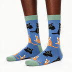 Socktopus Ladies Cat Lover Socks – Denim Blue