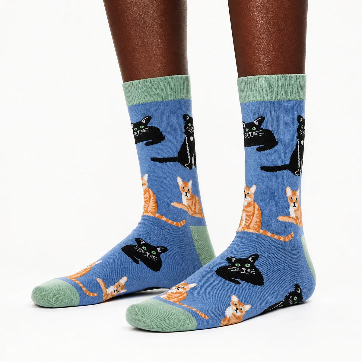 Socktopus Ladies Cat Lover Socks – Denim Blue