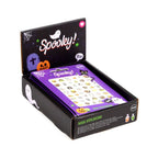 Display box of Spooky glow in the dark Halloween nail stickers