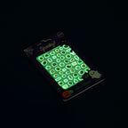 Glow in the dark Halloween nail sticker sheet with spooky icons