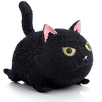 Close-up of black Squeezy Stretchy Cat Stress Reliever Toy