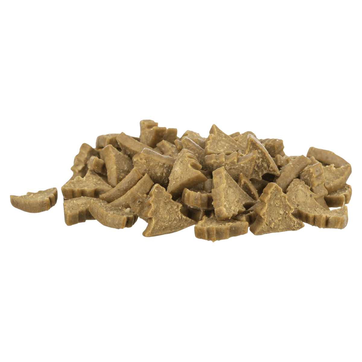 Assorted Christmas tree shaped cat treats included in Trixie Advent Calendar