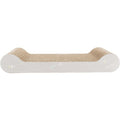 Trixie grey cardboard cat scratch board with curved ends and catnip for cats