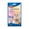 Trixie Creamy Snack with Shrimp liquid cat treats in a blue 5 x 14g multipack