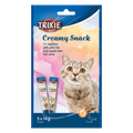Trixie Creamy Snack with Whitefish liquid cat treats in a blue 5 x 14g multipack
