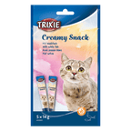 Trixie Creamy Snack with Whitefish liquid cat treats in a blue 5 x 14g multipack
