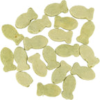 Fish-shaped freeze-dried chicken breast cat treats from Trixie Premio displayed on a white background