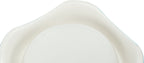 Base of Trixie ceramic cat food and water bowl with CAT lettering and fishbone design inside
