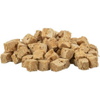 Close up of Trixie Freeze Dried Lamb Liver & Salmon cat treats in a 25g resealable pouch.