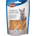 Trixie Junior Salmon & Chicken Clouds kitten treats 40g in a resealable pouch with salmon and chicken.