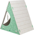 Rear view of the Trixie Lucy felt cat cave showing the durable shape-retaining tepee design