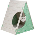 Trixie Lucy felt tepee cat cave bed with two entrances and hanging cat toy for cats