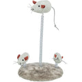 Trixie Wiggling Mouse catnip activity toy with three spring-mounted plush mice for cats and kittens