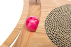 Cat Accessories Trixie Wooden Cat Scratcher with Replaceable Cardboard Scratch Pad & 4 Ball Toys 48021