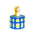 Fair Trade Handmade Wooden Cat Trinket Box