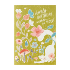 Lovely Birthday Wishes White Cat Birthday Card