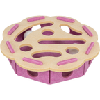 Trixie Hole ‘n’ Roll Felt Flower Cat Strategy Activity Fun Toy