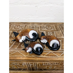 Fair Trade Handmade 3 Sleeping Cats Ornaments