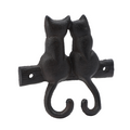 Double Cat Tail Cast Iron Wall Hooks
